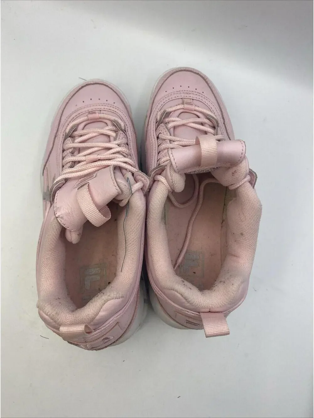 Fila Fila Disruptor II Pink Trainers Shoes UK 5.5 EU38 Girls Sneakers